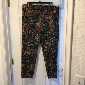 H&M Multicolor Floral Trousers
